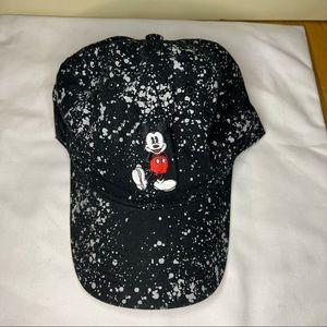 Disney Mickey Mouse speckled strapback cap NWOT